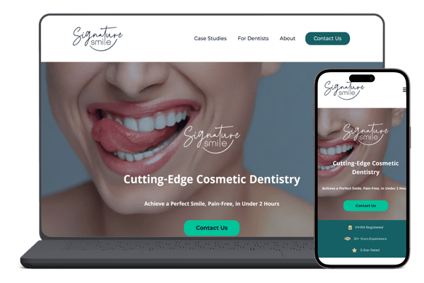 Signature Smile website